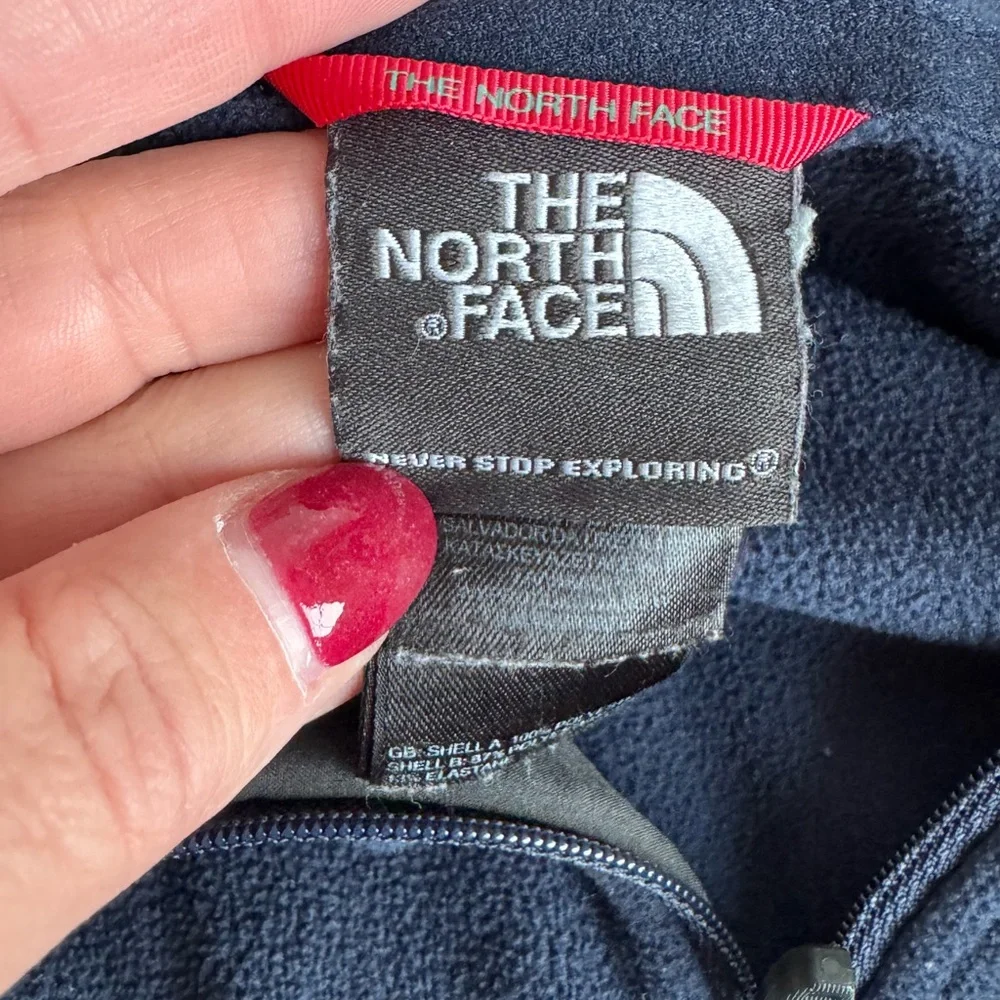THE NORTH FACE RDT 100 1/2 ZIP‎ MEN Medium Abby Blue Grey Gorpcore Fleece